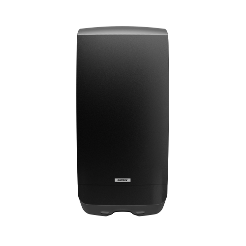 89741_katrin_plastic_dispenser_xl_for_folded_paper_hand_towels_black_front.png