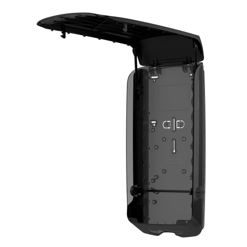 89741_katrin_plastic_dispenser_xl_for_folded_paper_hand_towels_black_open.png